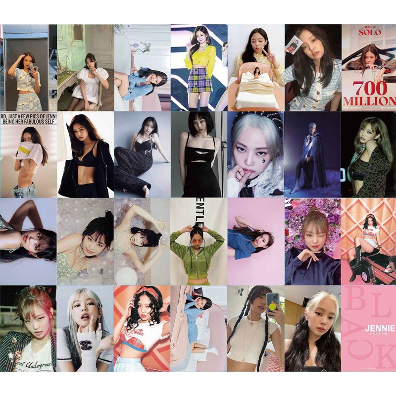Set 55 thẻ ảnh lomo hình thành viên nhóm nhạc Blackpink làm quà tặng