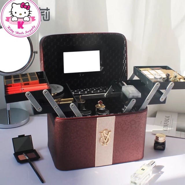 Cốp nail mi phun xăm / cốp 3 tầng đựng được tất cả dụng cụ