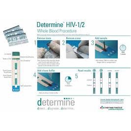 [ Hỏa Tốc ] Bộ xét nghiệm HIV Determin 1/2 HIV - thế hệ thứ 4 phát hiện sớm HIV