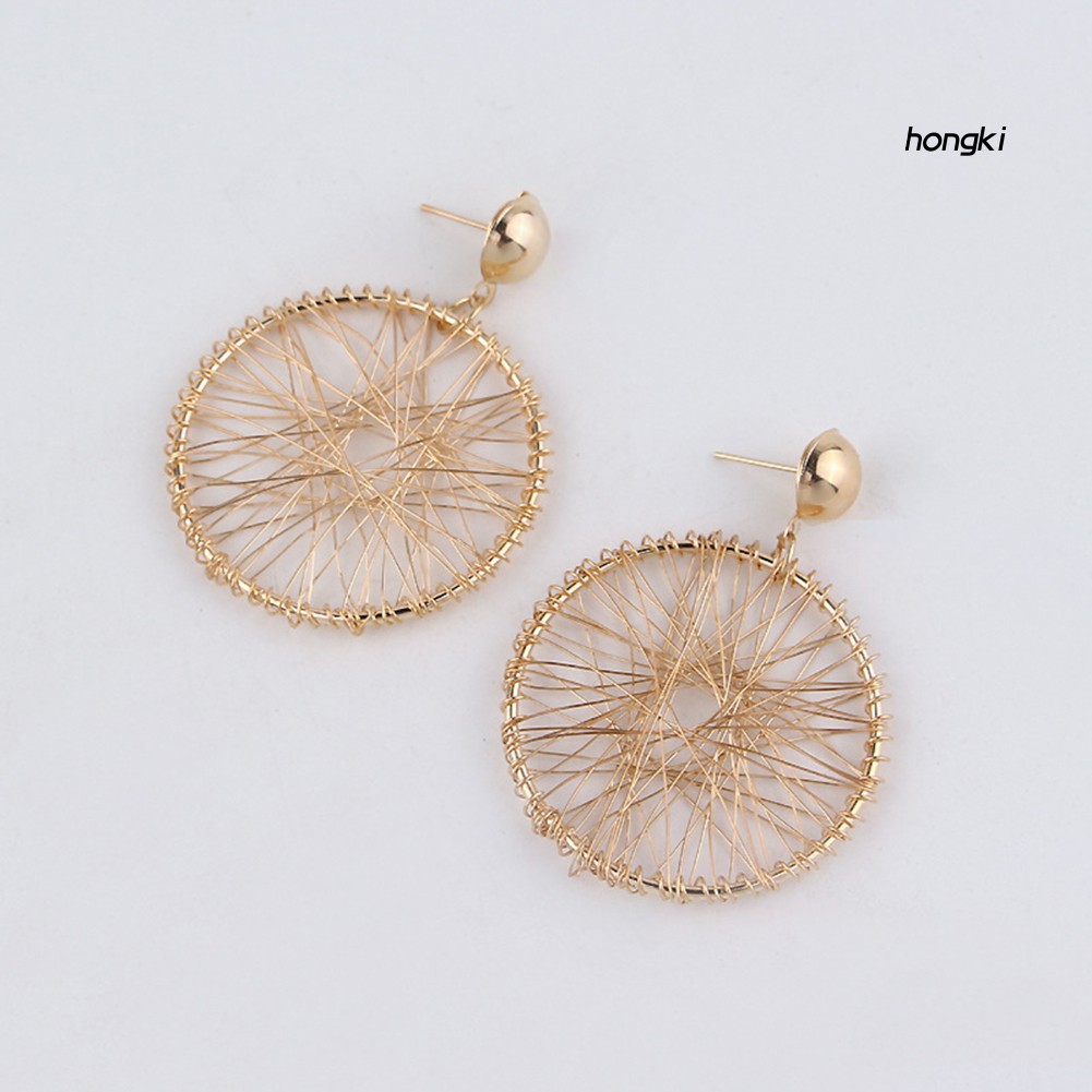 Khuyên Tai Mặt Hình Tròn Thiết Kế Độc Đáo Thời Trang Cho Bạn Nữ