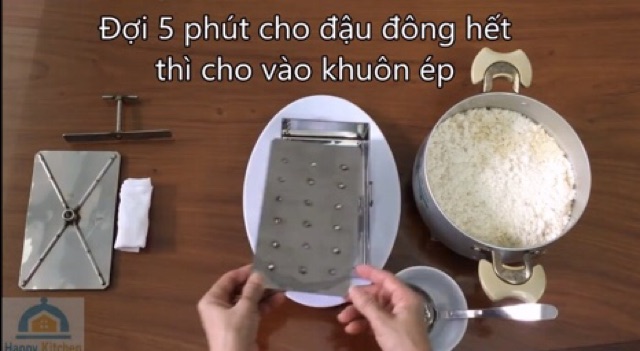 Khuôn làm đậu phụ, làm đậu hũ INOX có chức năng ép