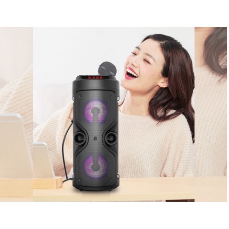 Loa Bluetooh Karaoke tặng kèm mic kiểu dáng độc đáo siêu nhẹ