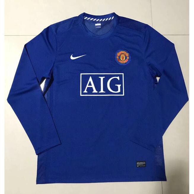 Áo Thun Bóng Đá Dài Tay Phong Cách Đội Manchester United 2007 2008