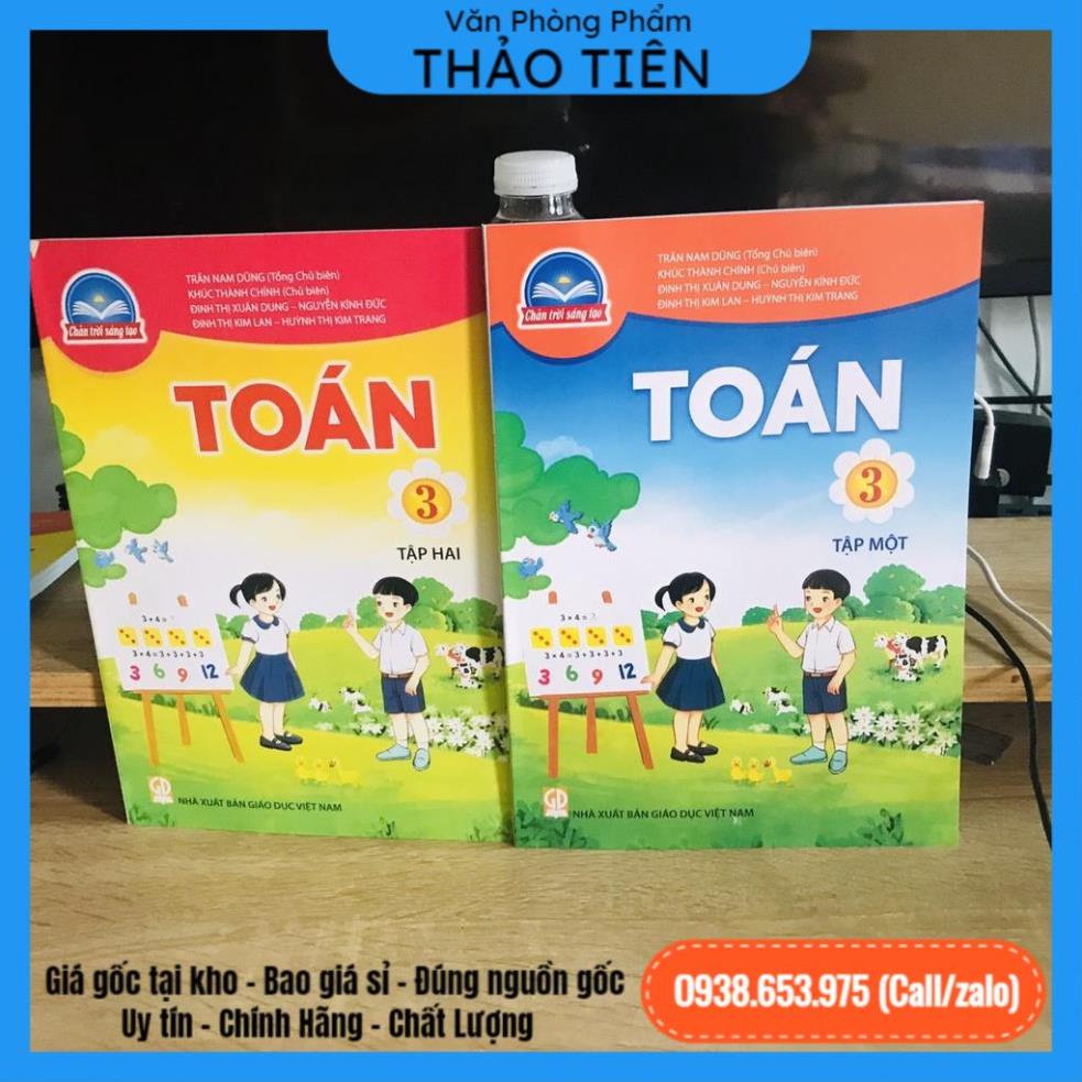 COMBO Bìa bao,toán t1+t2,vbt lớp 3 chân trời sáng tạo, tặng kèm bìa bao kính đẹp