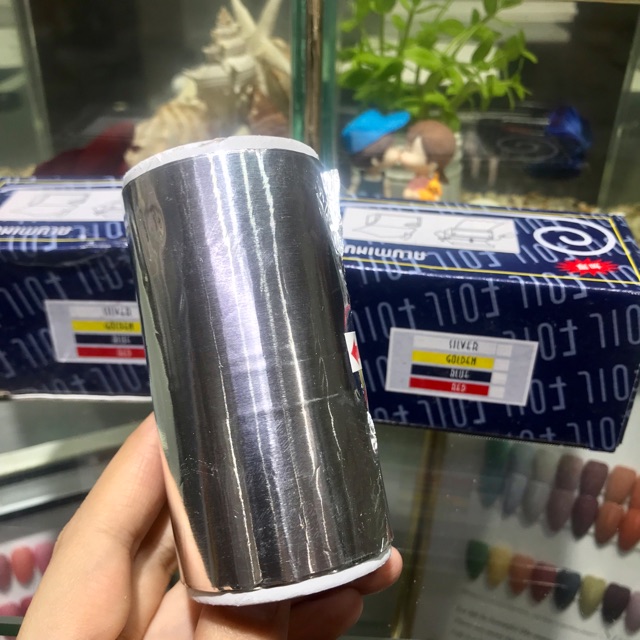 Giấy bạc ủ tháo sơn gel ( cuộn bé)
