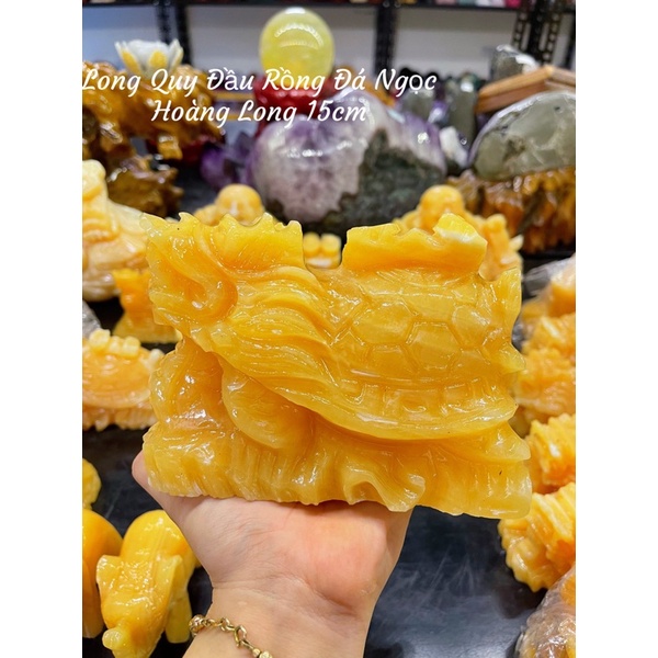 Tượng Long Quy Đầu Rồng Đá Ngọc Hoàng Long Phong Thuỷ