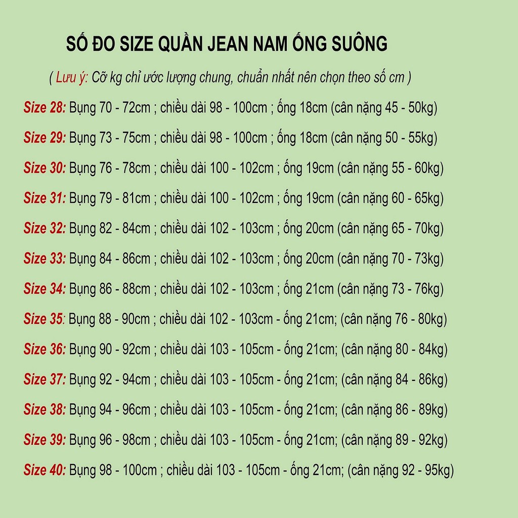 Quần jean nam ống suông [Hàng không xù lông] JN500