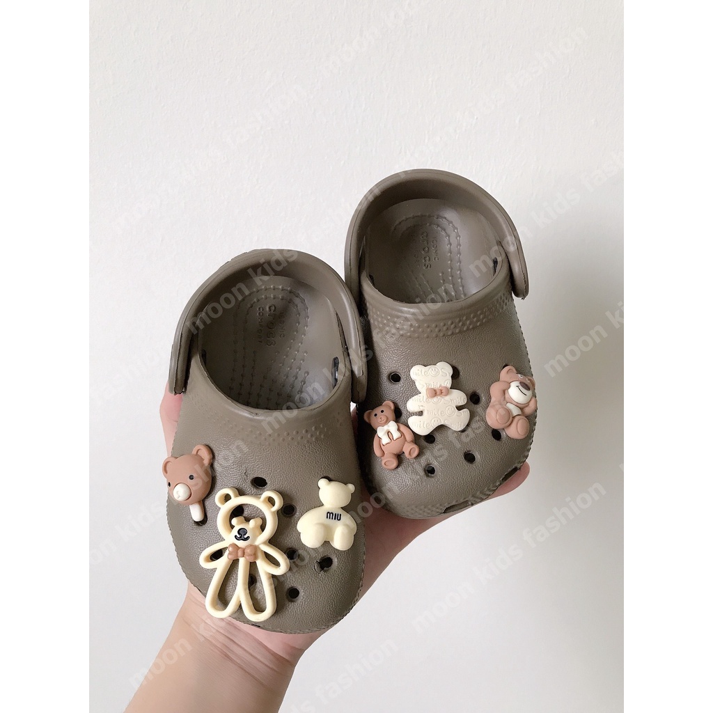 Dép sục c.rocs cho bé, sục trẻ em chính hãng đủ màu - Moon kids fashion