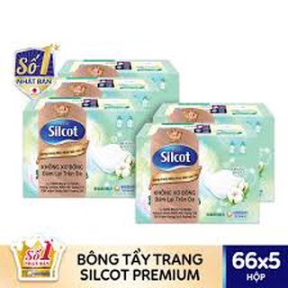 Bông tẩy trang cao cấp Silcot 66 miếng