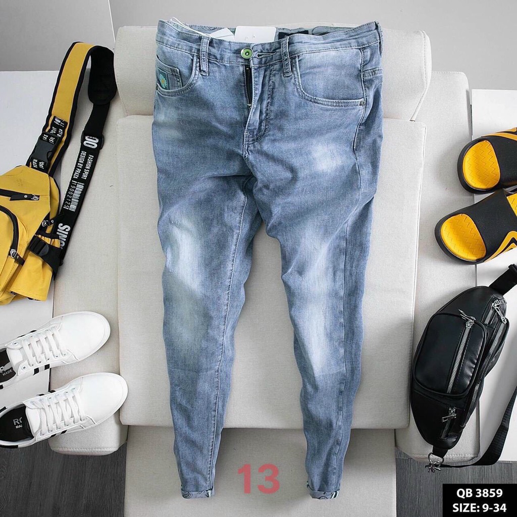 Quần jean nam chất bò co giãn-quần jean dài nam xước rách nhiều mẫu PN ms21 | BigBuy360 - bigbuy360.vn