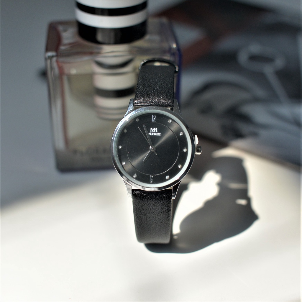 Đồng hồ nữ dây da Mike 8278 mặt tròn chính hãng, chống nước bảo hành 12 tháng