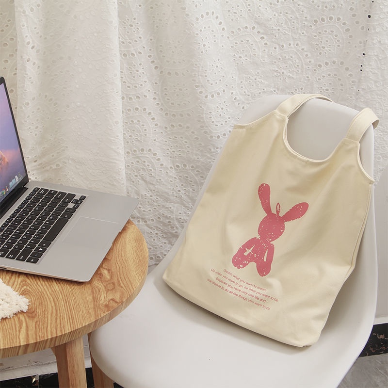 Túi Xách Canvas Cỡ Lớn Thiết Kế Đơn Giản Thời Trang Nhật Hàn Cho Nữ