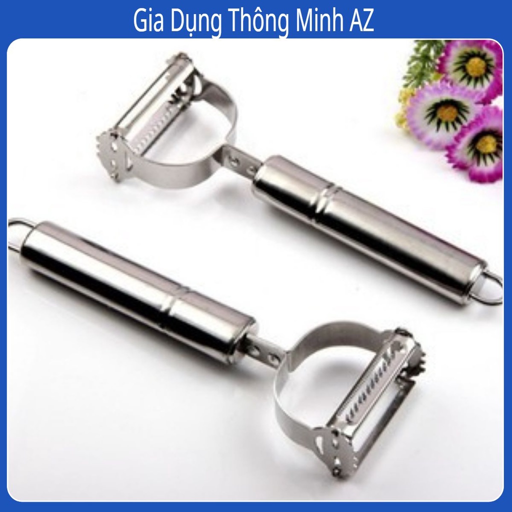 Cây bào rau củ inox 2 đầu lưỡi mặt cười...