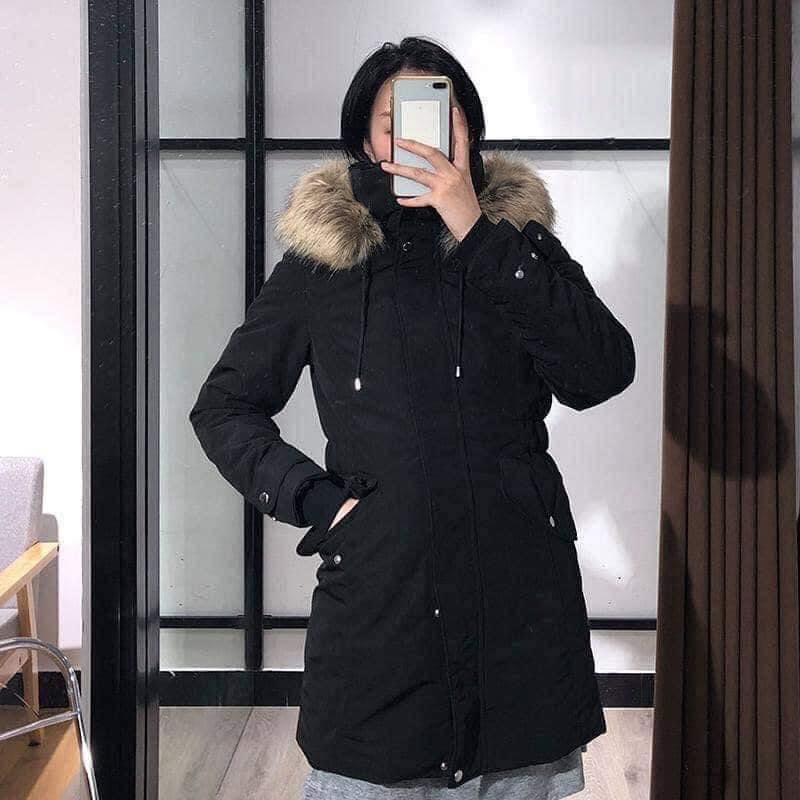 (HÀNG XUẤT XỊN) Áo phao parka nữ lót lông full lưng siêu ấm mẫu mới 2021 hàng đẹp chuẩn tag mác