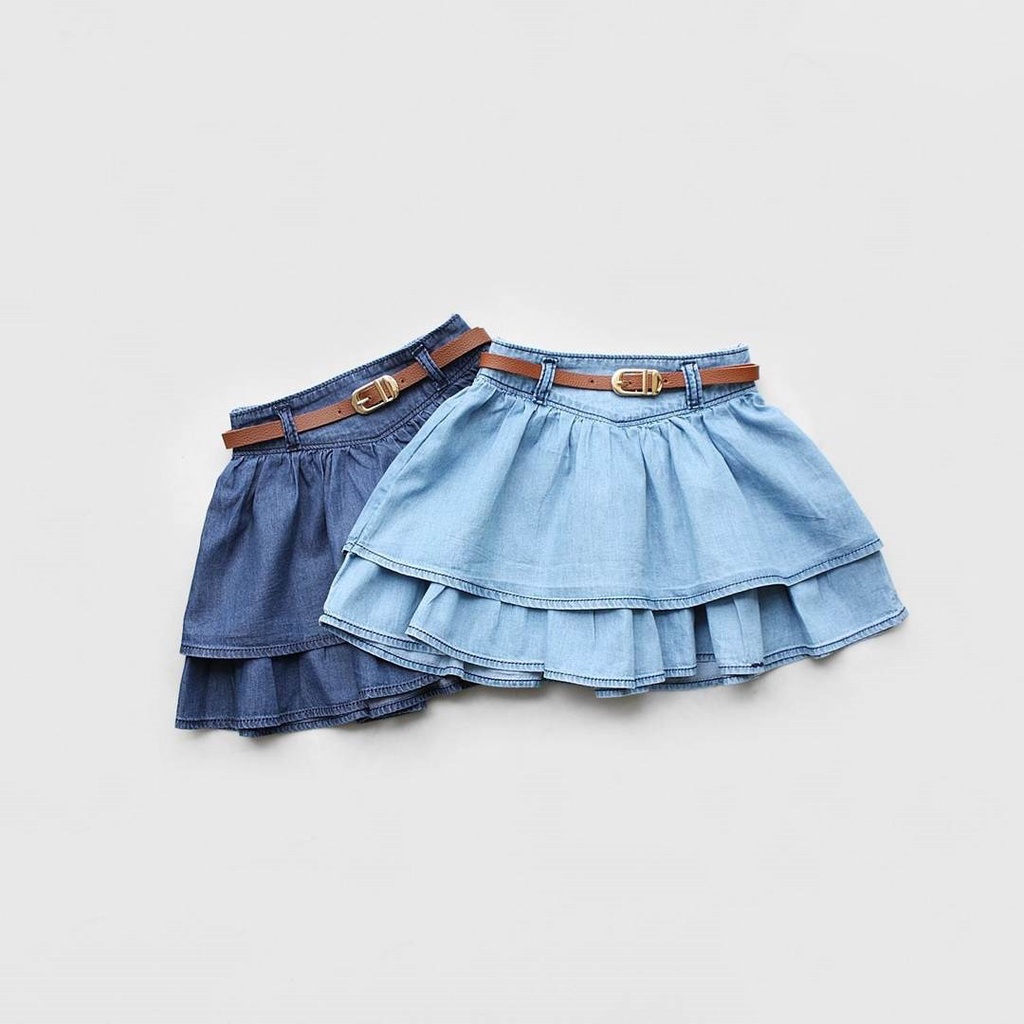 2008.CHÂN VÁY JEAN 2 TẦNG NIT DA