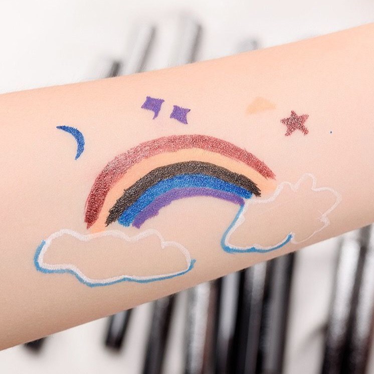 Bút Kẻ Mắt Dạ Màu Nâu NUDE 0.01mm Eyeliner Cao Cấp