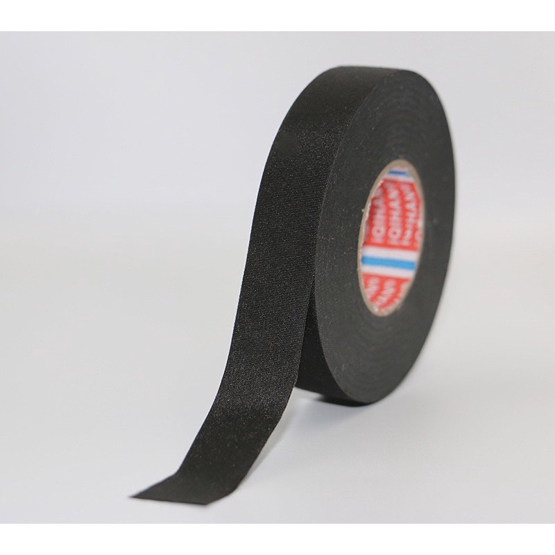 Cuộn băng keo vải mịn chống cháy quấn dây điện kích thước 19mm x 15m tiện dụng chất lượng