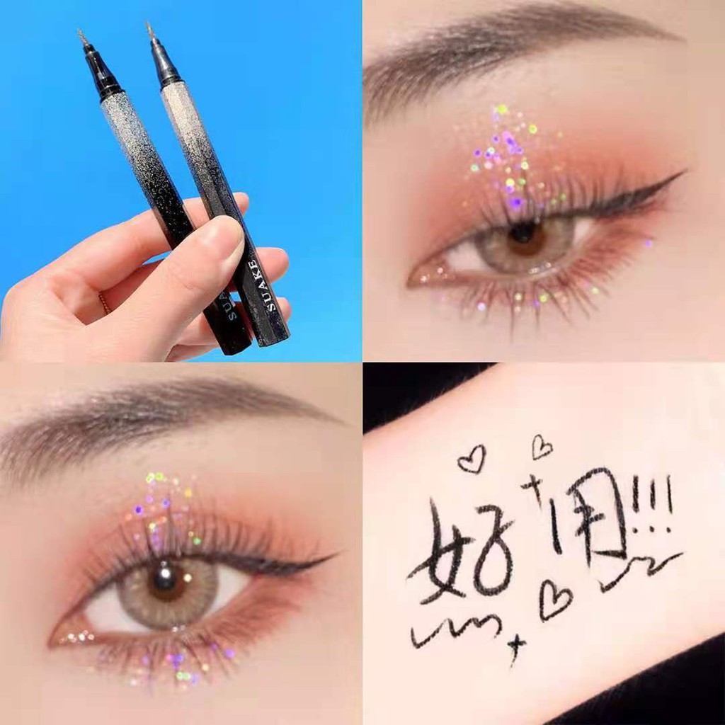 Bút Kẻ Mắt Chống Thấm Nước Không Trôi Với Thiết Kế Vỏ Lấp Lánh | BigBuy360 - bigbuy360.vn