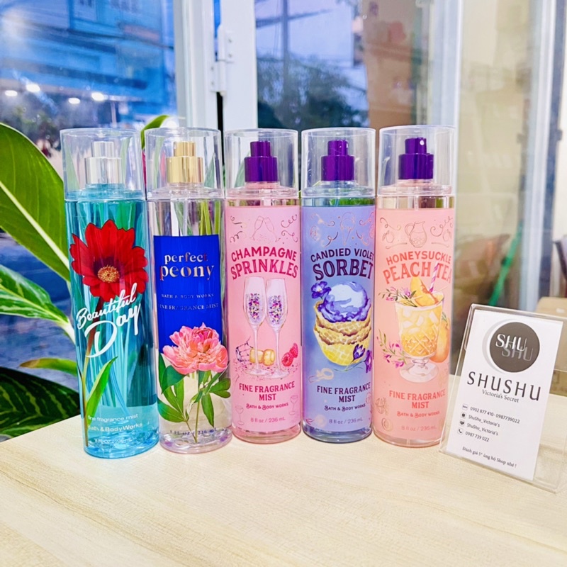 Xịt thơm toàn thân Bath body works mã hot