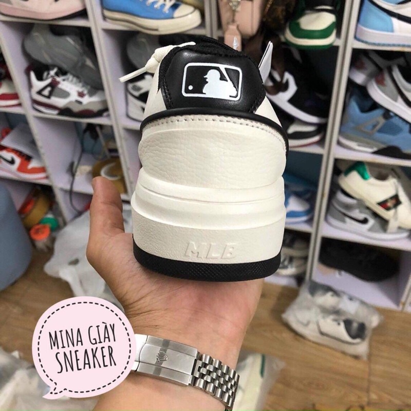 Giày mlb liner ny đen rep . Giày thể thao nam nữ sneaker quảng châu kèm hộp