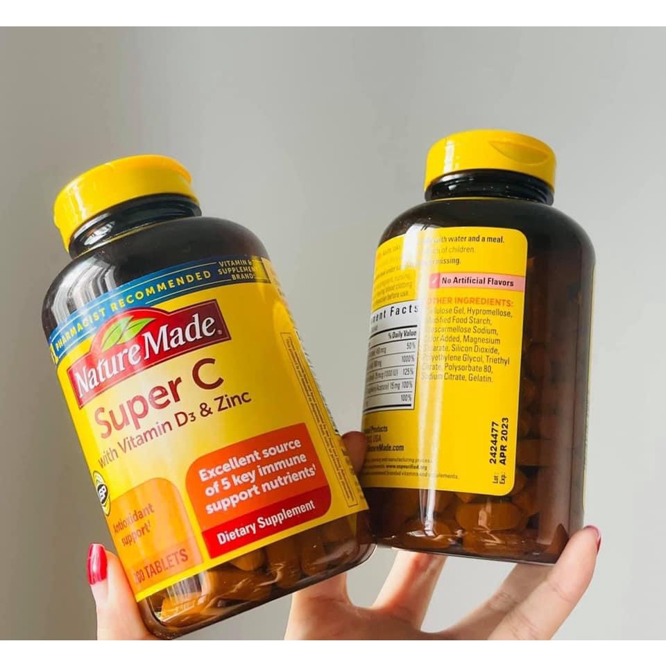 Nature made Super Vitamin C 200 viên của Mỹ