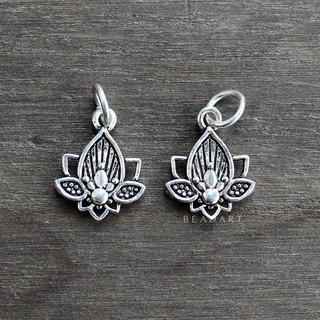 Charm Bạc 925 - Hình Hoa Sen Treo Tòng Teng - Phong Cách Bạc Thái, Phối Vòng Tay, Trang Sức