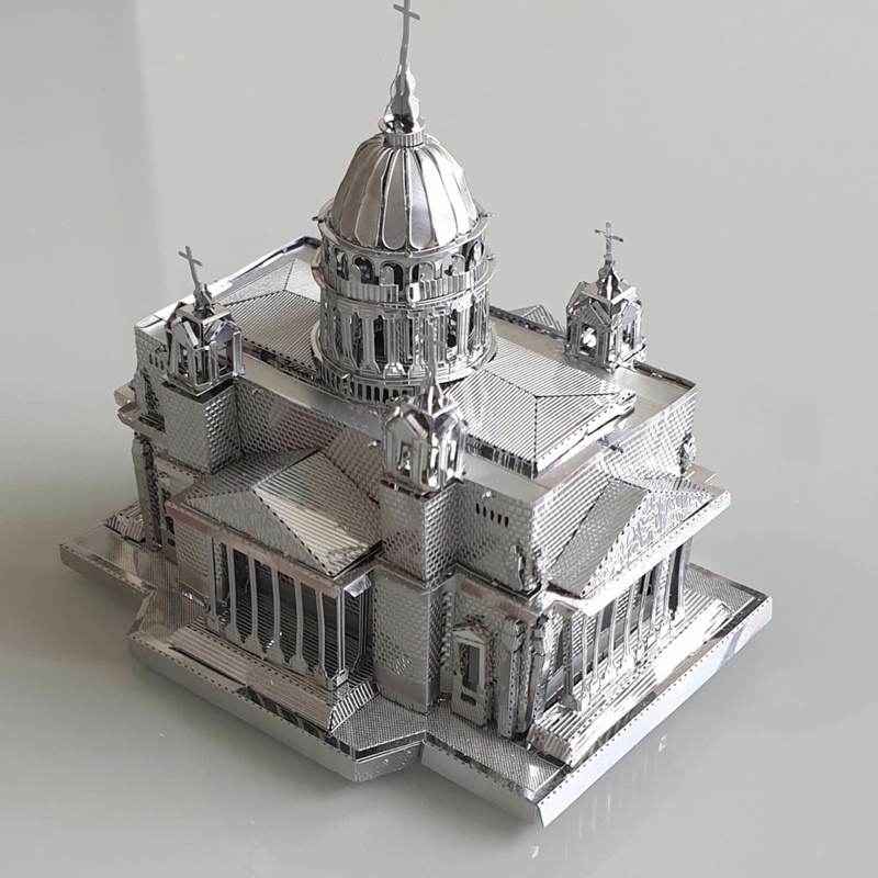 Mô Hình Lắp Ráp 3D Kim Loại Nhà Thờ Chính Tòa Thánh Isaac [Chưa Lắp]