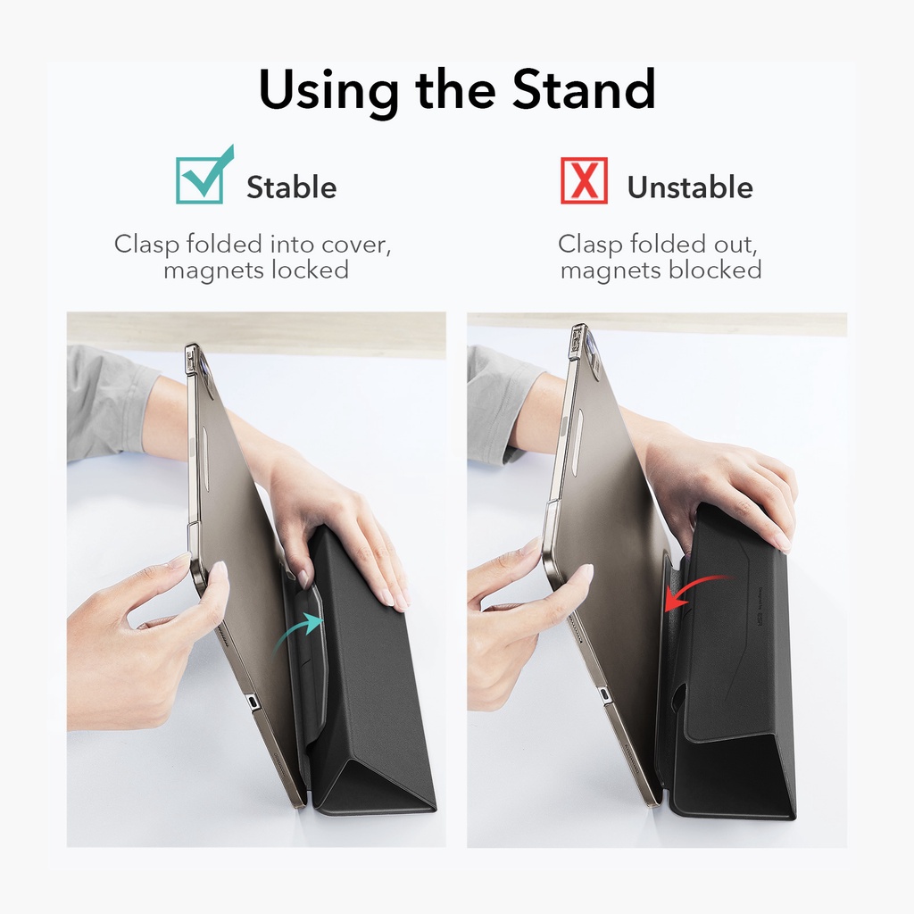 Ốp máy tính bảng ESR nhẹ/tự động khóa-mở sạc không dây bút cảm ứng 2 cho iPad Air 4/5 2022/Pro 11/12.9Pro2020