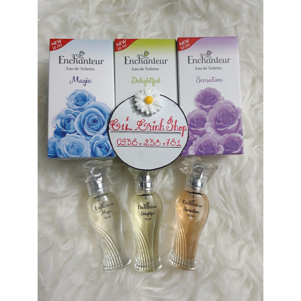 ( DÙNG THỬ ) Nước hoa enchanter 10ml (3 MÀU XANH DƯƠNG-TÍM- XANH LÁ)