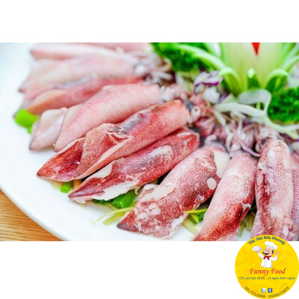 Mực Trứng Tươi Loại Lớn 15-20 con/kg – Mực Ống Trứng Cà Mau – [Ship Hỏa Tốc HCM] – FunnyFood