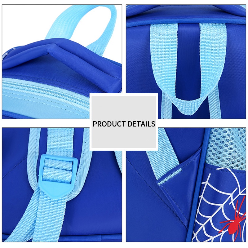 Balo Đi Học In Hình Người Nhện Hoạt Hình Dành Cho Trẻ Nhỏ Tiểu Học Aku