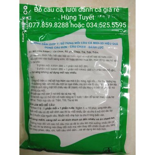 Mồi câu D1, D2, D3