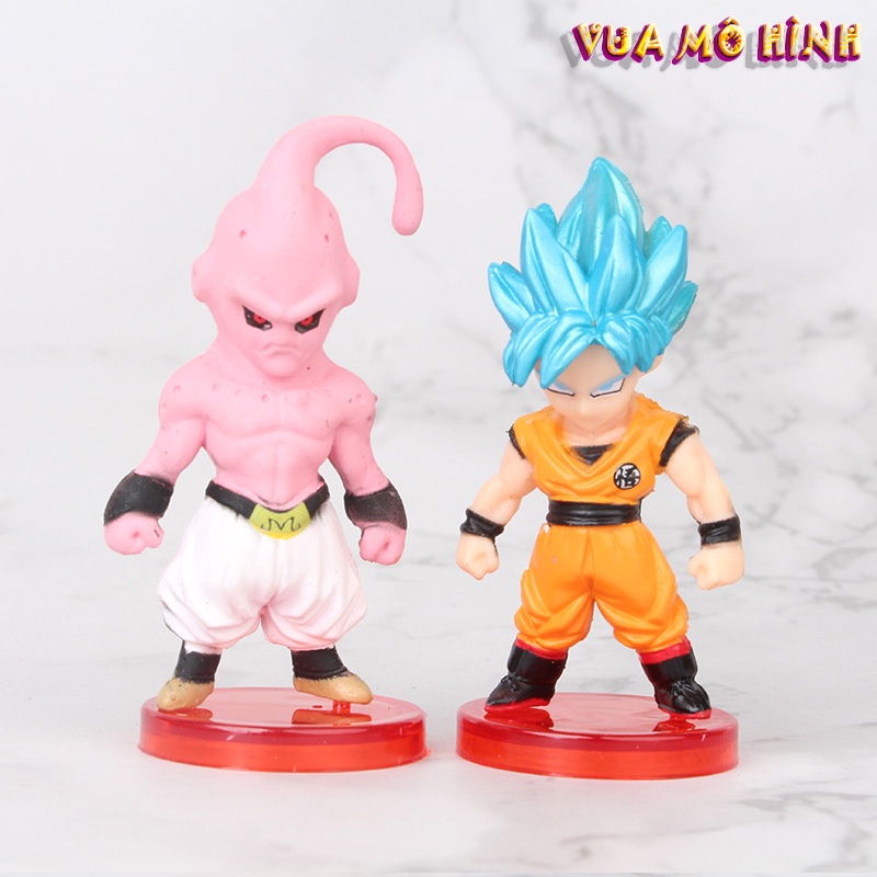 Mô hình Dragon ball - Mô hình 16 nhân vật Dragon ball thế hệ thứ 2 để xe ô tô và phòng cực đẹp, chiều cao 5cm