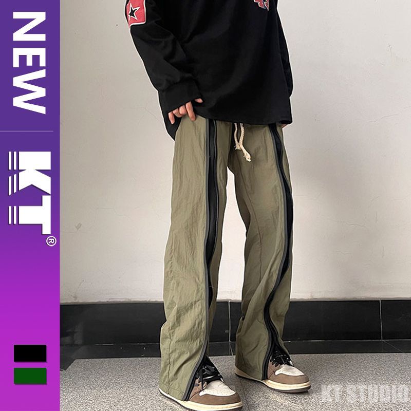 Áo Khoác Đen Chống Gió Chống Thấm Nước Có Khóa Kéo Phong Cách Mỹ Cho Nam Nữ