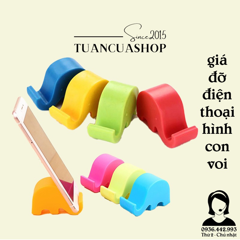 Giá đỡ điện thoại hình con voi (GCV01)