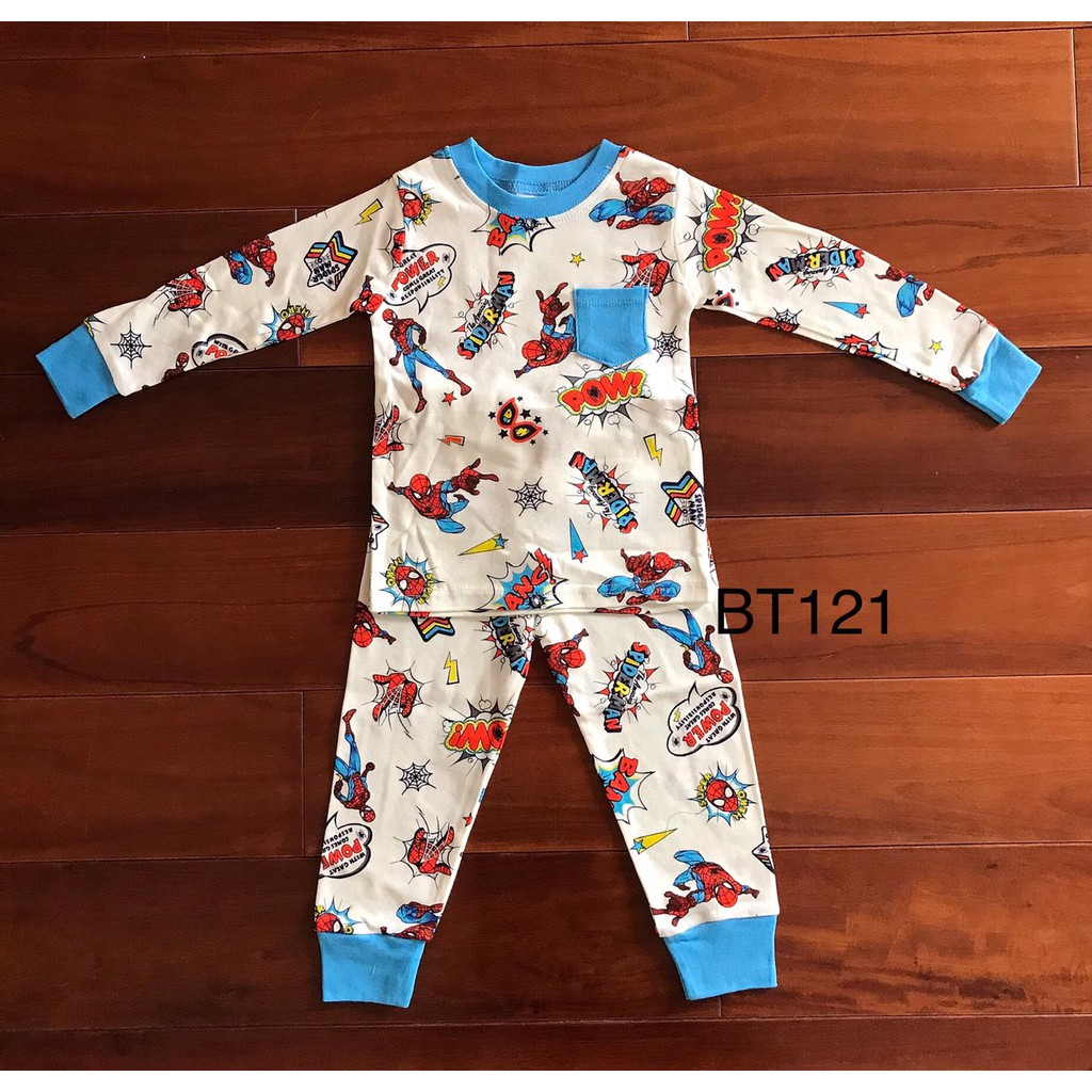 Bộ dài borip bé trai xe, siêu nhân, mickey 3-8T