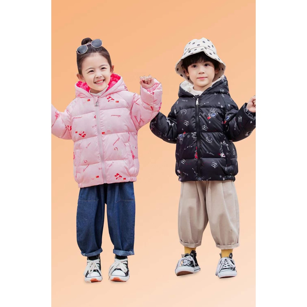 Áo Khoác Mùa Đông Áo Khoác Lông Vũ Trẻ Em Loại Dày Hàng Cao Cấp AP07