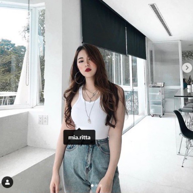 Áo 2 dây tanktop Mia Ritta bản to Mia Tank top Áo thun 3 lỗ màu trơn phong cách A1760 Feedback KH