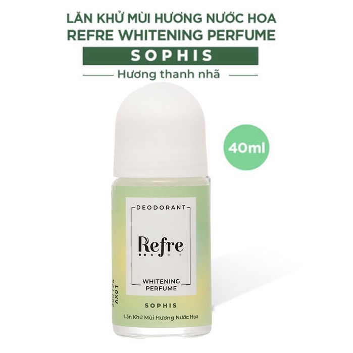 Lăn khử mùi hương nước hoa Refre Whitening Perfume