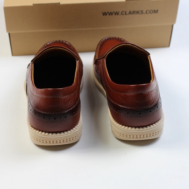 Giày Lười Da Bò Nam Clarks Nhập Khẩu Thailand