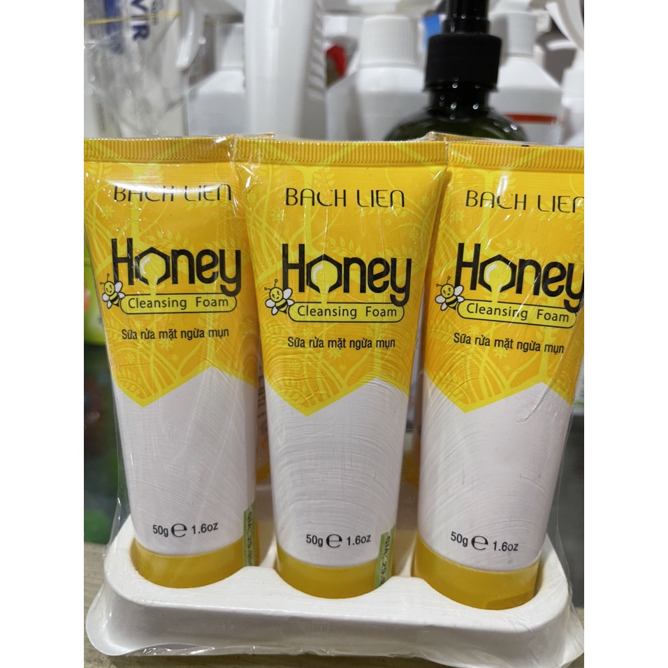 Sữa rửa mặt Honey- bạch liên-ngừa mụn 50g