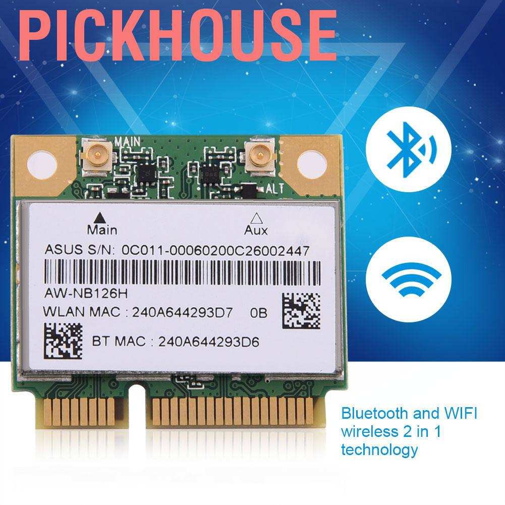 Card Wifi Không Dây 2 Trong 1 2.4g Cho Mini Pci-E Slot Dell / Asus / Toshiba / Benq