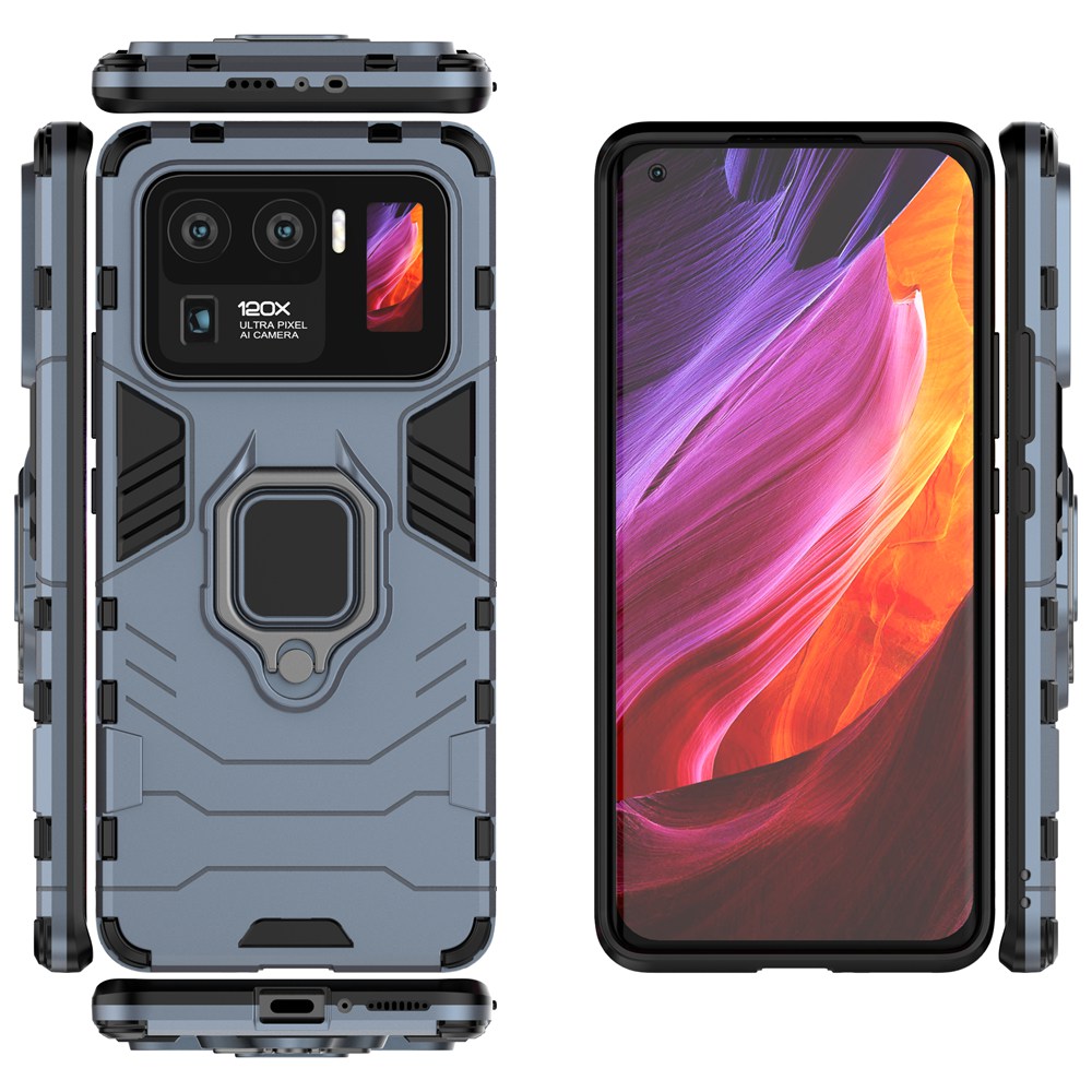 Ốp Lưng Armor Kèm Nhẫn Móc Ngón Tay Cho Xiaomi Mi 11 Ultra  / Xiomi Mi11 Ultra
