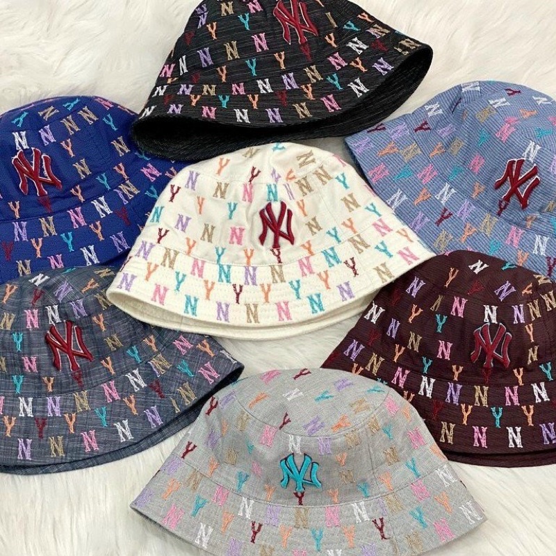 Mũ Bucket phối màu logo thêu đẹp (mang được 2 mặt)