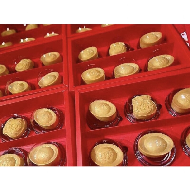 Hộp nhựa nắp tròn cho bánh trung thu 50gr- bánh dứa Đài loan khuôn dứa-thỏi vàng- lộc (10c