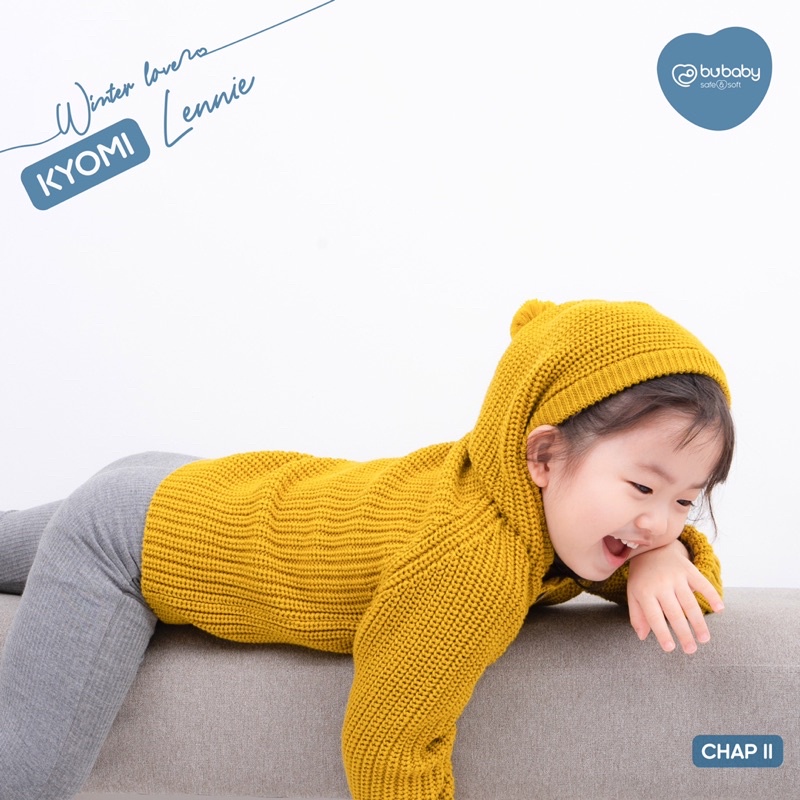 Bubaby-Áo khoác len có mũ