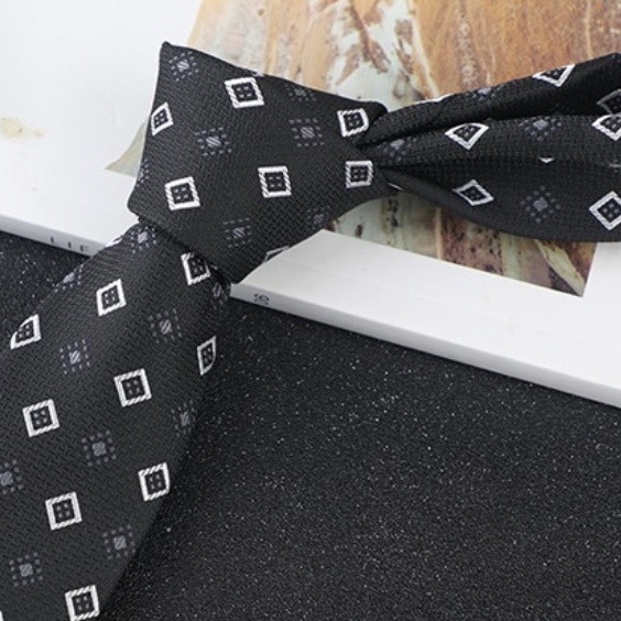 Cravat Nam cỡ trung 7cm cao cấp nhiều mẫu lựa chọn, cà vạt chú rể, Cavat dự tiệc, Calavat công sở CV-7119