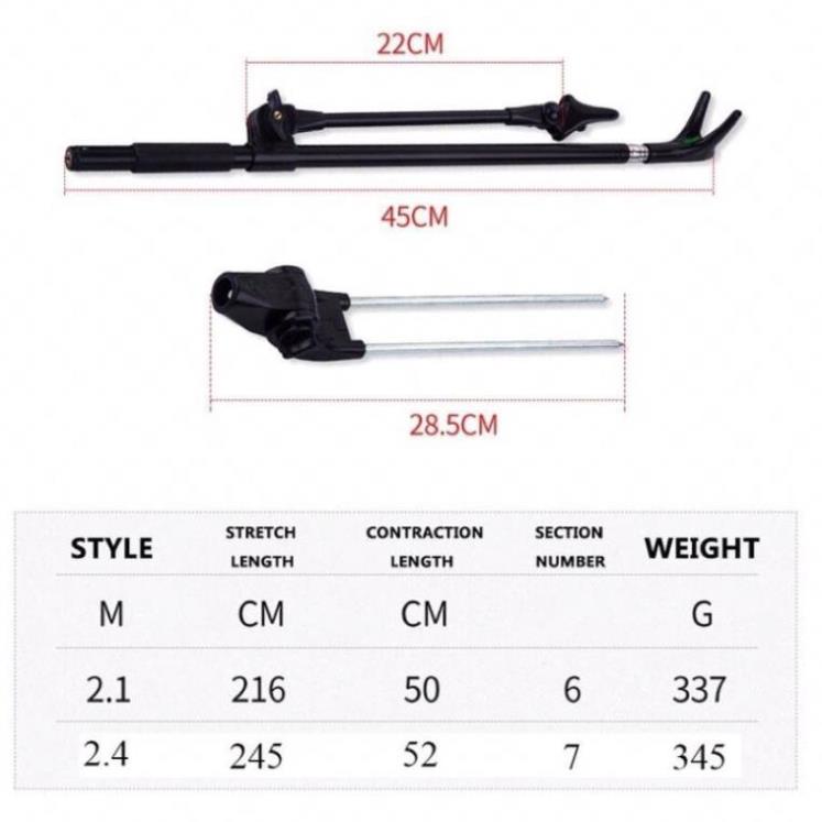 Chống cần câu đơn,đài cao cấp Ultra Light.