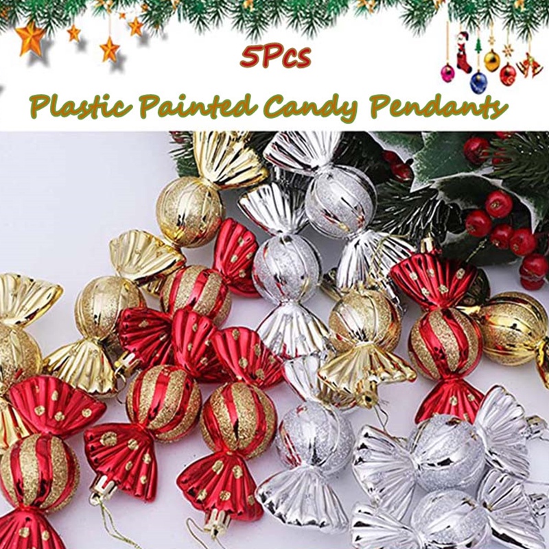 Set 5 phụ kiện treo trang trí cây thông noel