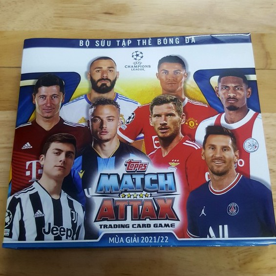 LẤP LÁNH -  BST Album thẻ in Match Attax 2021/2022 UEFA Champions League có lấp lánh